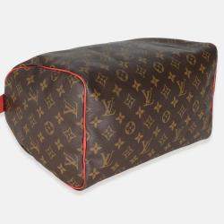 Pre Owned Louis Vuitton Flamingo Monogram Canvas Totem Speedy 30
