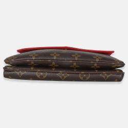 Pre Owned Louis Vuitton Cherry Monogram Canvas Twice Pochette