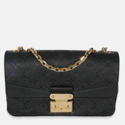 Pre Owned Louis Vuitton Black Monogram Empreinte Marceau