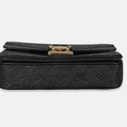 Pre Owned Louis Vuitton Black Monogram Empreinte Marceau