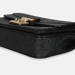 Pre Owned Louis Vuitton Black Monogram Empreinte Marceau