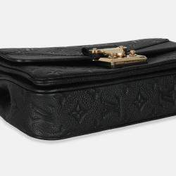 Pre Owned Louis Vuitton Black Monogram Empreinte Marceau