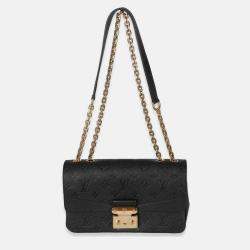 Pre Owned Louis Vuitton Black Monogram Empreinte Marceau