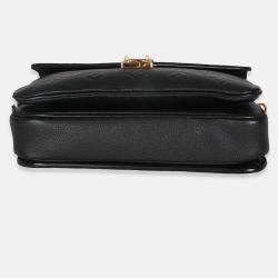 Pre Owned Louis Vuitton Black Monogram Empreinte Pochette Metis