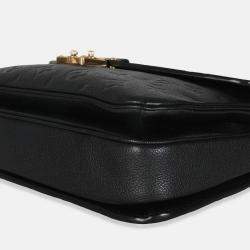 Pre Owned Louis Vuitton Black Monogram Empreinte Pochette Metis