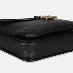 Pre Owned Louis Vuitton Black Monogram Empreinte Pochette Metis