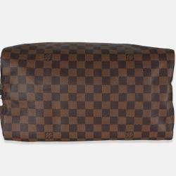 Pre Owned Louis Vuitton Damier Ebene Canvas Speedy Bandouliere 35