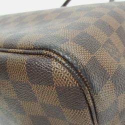 Pre Owned Louis Vuitton Brown Damier Neverfull MM Tote