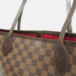 Pre Owned Louis Vuitton Brown Damier Neverfull MM Tote