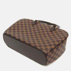 Pre Owned Louis Vuitton Brown Damier Sarria Horizontal Handbag 