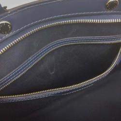 Pre Owned Louis Vuitton Blue Epi Brea MM Handbag 