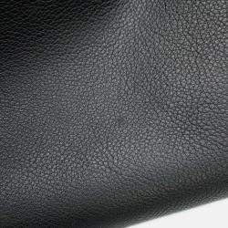 Pre Owned Louis Vuitton Black Grained Calf Leather Lowkey Hobo MM Shoulder Bag