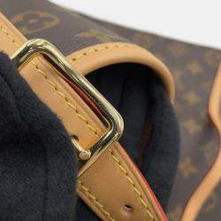 Pre Owned Louis Vuitton Brown Monogram Carryall NM MM Shoulder Bag