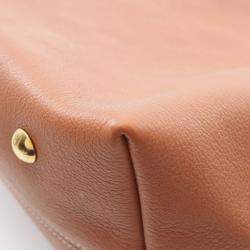 Pre Owned Louis Vuitton Lowkey Hobo Mm Shoulder Bag Leather Brown