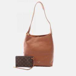 Pre Owned Louis Vuitton Lowkey Hobo Mm Shoulder Bag Leather Brown