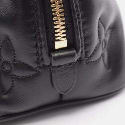 مملوكة مسبقًا Louis Vuitton Alma Soft Bb Bubble Gram Handbag Leather Black