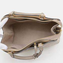 Pre Owned Louis Vuitton Monogram Empreinte Petit Palais Pm Shoulder Tourterelle Creme