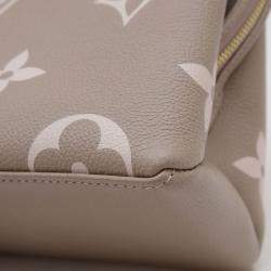 Pre Owned Louis Vuitton Monogram Empreinte Petit Palais Pm Shoulder Tourterelle Creme