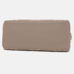 Pre Owned Louis Vuitton Monogram Empreinte Petit Palais Pm Shoulder Tourterelle Creme