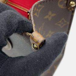 Pre Owned Louis Vuitton Handbag Monogram Reverse Giant On-The-Go Pm