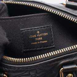 Pre Owned Louis Vuitton Papillon Bb Bubblegram Handbag Leather Black