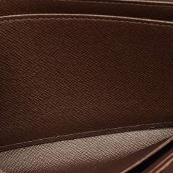 Pre Owned Louis Vuitton Damier Ebene Canvas Sarah Wallet