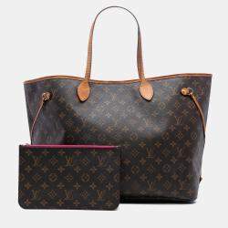 Pre Owned Louis Vuitton Brown Monogram Neverfull GM