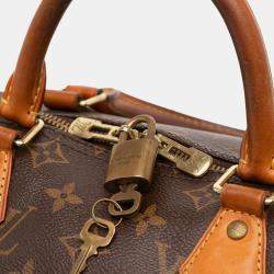 Pre Owned Louis Vuitton Brown Monogram Speedy Bandouliere 30