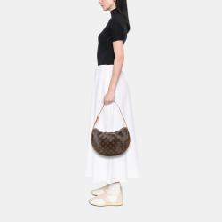 Pre Owned Louis Vuitton Brown Monogram Croissant MM