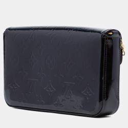 Pre Owned Louis Vuitton Black Monogram Vernis Pochette Felicie