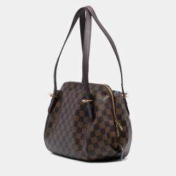 Pre Owned Louis Vuitton Brown Damier Ebene Belem MM