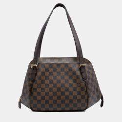 Pre Owned Louis Vuitton Brown Damier Ebene Belem MM