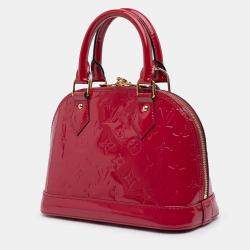 Pre Owned Louis Vuitton Pink Monogram Vernis Alma BB