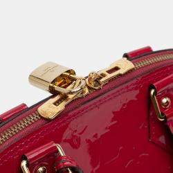 Pre Owned Louis Vuitton Pink Monogram Vernis Alma BB