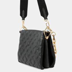 Pre Owned Louis Vuitton Coussin Black Monogram Pattern Lamb Leather PM Crossbody Bag