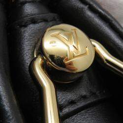 Pre Owned Louis Vuitton Coussin Black Monogram Pattern Lamb Leather PM Crossbody Bag