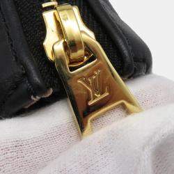 Pre Owned Louis Vuitton Coussin Black Monogram Pattern Lamb Leather PM Crossbody Bag