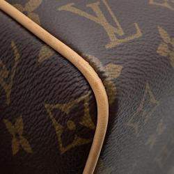 Pre Owned Louis Vuitton Speedy Bandouliere Red/Brown Monogram Size 20