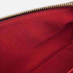 Pre Owned Louis Vuitton Speedy Bandouliere Red/Brown Monogram Size 20
