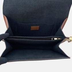 Pre Owned Louis Vuitton Dauphine Noir Monogram Monogram Reverse Canvas Size MM