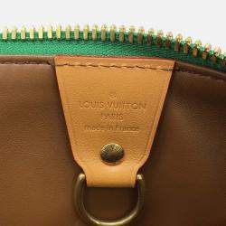Pre Owned Louis Vuitton Speedy P9 Bandouliere Green/Vert Calf Leather Size 40