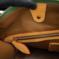 Pre Owned Louis Vuitton Speedy P9 Bandouliere Green/Vert Calf Leather Size 40