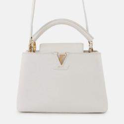 Pre Owned Louis Vuitton Cub Cine Blanc Taurillon Leather Size Bb