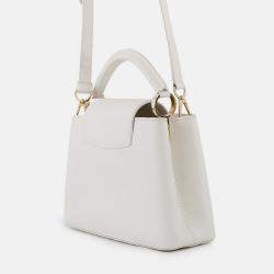 Pre Owned Louis Vuitton Cub Cine Blanc Taurillon Leather Size Bb
