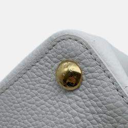 Pre Owned Louis Vuitton Cub Cine Blanc Taurillon Leather Size Bb