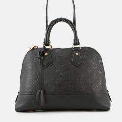 Pre Owned Louis Vuitton Neo Alma Noir Monogram Empreinte Leather Size Pm