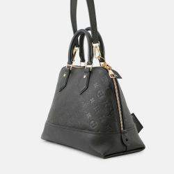 Pre Owned Louis Vuitton Neo Alma Noir Monogram Empreinte Leather Size Pm
