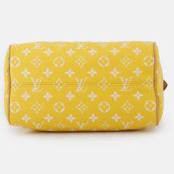 Pre Owned Louis Vuitton Speedy P9 Bandouliere Jaunemat Monogram Size 25