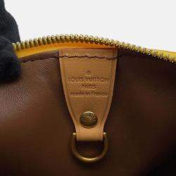 Pre Owned Louis Vuitton Speedy P9 Bandouliere Jaunemat Monogram Size 25