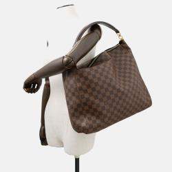Pre Owned Louis Vuitton Portobello Brown Damier Ebene Canvas Size Gm